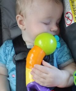 Infantino Topsy Turby Twist and Play Caterpillar Rattle - Rotating Body, Sliding Rings, Mirror & Noise Makers - Activity Toy for Ages 6 Months + 16 711bc5NwrVL