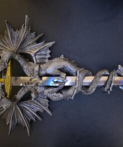 Alternative view of Gifts & Decor 36247 Dragon Dagger Wall Plaque, 9 1/2" x 3" x 12" high, Multicolor