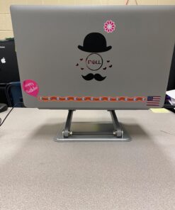 LORYERGO Adjustable Laptop Stand, Portable Riser for 17.3inch Laptops, Adjustment for Desk, Holds Up to 17.6lbs Notebook - Sliver 30 711cDag0xsL