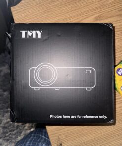 TMY Native 1080P Projector with 5G WiFi and Bluetooth 5.1, 13000 Lumens 4K Supported Mini Projector, Portable Projector Compatible with TV Stick/Phone/PC/DVD/HDMI/AV/USB/SD, Outdoor Movie Projector 68 711cGN36HyL