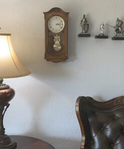 Bulova Clocks C3542 Cranbrook Wall Mount Analog Wooden Chiming Clock, Brown 21 711cSP6c8HL