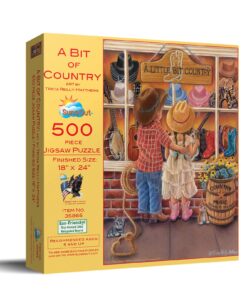 SUNSOUT INC - A Bit of Country - 500 pc Jigsaw Puzzle by Artist: Tricia Reilly-Matthews - Finished Size 18" x 24" - MPN# 35865 6 711d5rDNo2L