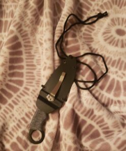 Master USA MU-1119GC Tactical Neck Knife, Black Blade, Cord-Wrapped Steel Handle, 6.75-Inch Overall, Grey Camo 43 711d8ZyVnqL