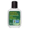 Desert Essence Eco-Harvest Tea Tree Oil, 0.5 fl oz - Gluten Free, Vegan, Non-GMO - Steam-Distilled Pure Essential Oil with Inherent Cleansing Properties 0.50 Fl Oz (Pack of 1)