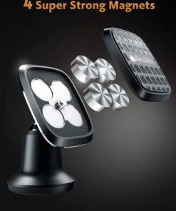 Alternative view of BESTRIX Magnetic Phone Car Holder | Universal Magnetic Phone Mount for Car Dashboard Compatible iPhone 14 13 Pro max, 13 Pro, 12, 11, Xr Xs XS Galaxy S22 S21 S20 and All Smartphones up to 6.5" (Black) Black