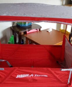 Radio Flyer 3-In-1 EZ Folding, Outdoor Collapsible Wagon for Kids & Cargo, Red Folding Wagon Canopy 62 711ee0j3TKL
