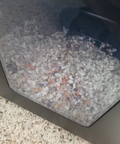 Frossvt Paper Shredder for Home Office Use, 12-Sheet Micro-Cut Paper and Credit Card, Security Level P-4, 5.3-Gallon Bin 51 711feK2oiuL