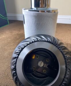 VIVOSUN Ventilation Kit 4 Inch 203 CFM Inline Duct Fan with 4"x 14" Carbon Filter Odor Control System with Australia Virgin Charcoal for Grow Tent Ventilation Z4 w/ carbon filter 51 711g44F9CBL