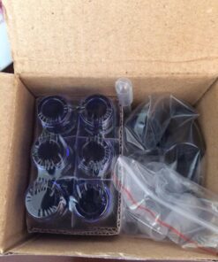 Vivaplex, 6, Cobalt Blue, 10 ml Glass Roll-on Bottles with Stainless Steel Roller Balls - .5 ml Dropper Included 36 711geaOt ZL