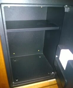 Amazon Basics Steel Home Security Electronic Safe with Programmable Keypad Lock, Secure Documents, Jewelry, Valuables, 1.8 Cubic Feet, Black, 13.8"W x 13"D x 19.7"H 35 711hUP225bL