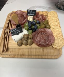 Charcuterie Boards Gift Set - Elegant Gifts for Women - Bambüsi Cheese Board Set with Serving Utensils - House Warming Gifts New Home, Wedding Gifts, Kitchen Gadget & Wine Gifts for Christmas 34 711hjruK4KL