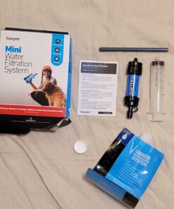 Sawyer Products SP128 Mini Water Filtration System, Single, Blue 1-pack 45 711hsAPOsbL