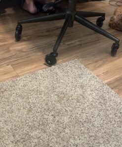 Office Chair Wheels Replacement Rubber Chair casters for Hardwood Floors and Carpet, Set of 5, Heavy Duty casters for Chairs to Replace Office Chair mats - Fits 98% 1. Clear 23 711iQ9Nn IL