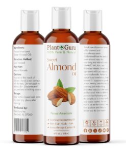 Carrier Oil Variety Set 4 oz. Cold Pressed 100% Pure Natural Sweet Almond, Avocado, Coconut Fractionated, Grapeseed. for Aromatherapy Essential Oils, Skin & Hair Growth, Moisturizer, Body Massage. 12 711j hiVJxL