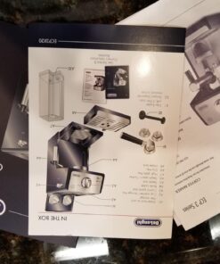 De'Longhi ECP3120 15 Bar Espresso Machine with Advanced Cappuccino System, 9.6 x 7.2 x 11.9 inches, Black/Stainless Steel 28 711jT6dvuL