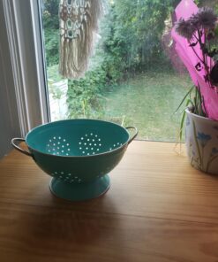 Now Designs Metal Colander, 3-Quart, Turquoise - 3 Quart 23 711kKE9I7YL