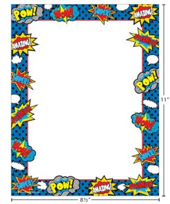 Teacher Created Resources Superhero Computer Paper (5629) 8.5 inches X 11 inches 11 711kPHHWJL