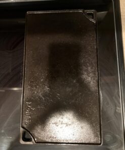 Lodge LDP3 Cast Iron Rectangular Reversible Grill/Griddle, 9.5-inch x 16.75-inch, Black 16.75 Inch Double Burner 34 711ldx6sgYL
