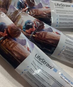 LifeStraw Personal Water Filter for Hiking, Camping, Travel, and Emergency Preparedness Blue 1 Pack 43 711likWFGmL