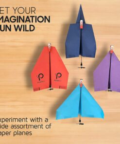 POWERUP 2.0 Paper Airplane Conversion Kit | Electric Motor for DIY Paper Planes | Fly Longer and Farther | Perfect for Kids & Adults | Ready to Use Aeroplane Engine Kits Red, Black 17 711m6GLTTS