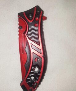 M-tech 8 Inch Spring Assisted Blood Red Folding Pocket Knife Tactical Combat 19 711moGZAEL