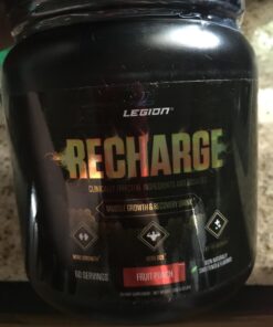 Legion Recharge Post Workout Supplement - All Natural Muscle Builder & Recovery Drink With Creatine Monohydrate. Naturally Sweetened & Flavored, Safe & Healthy. 60 Servings. (Fruit Punch, 60 Servings) Fruit Punch 60 Servings (Pack of 1) 30 711nddqKBSL