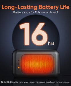 Hand Warmers Rechargeable, 2 Pack 6400mAh Electric Hand Warmer, 16 Hours Lasting, Great for Outdoors, Camping, Gifts for Men Women Black 2 Pack 25 711oWZv7L 1