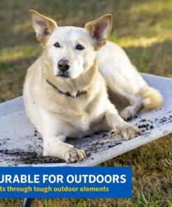 COOLAROO The Original Cooling Elevated Dog Bed, Indoor and Outdoor, Large, Grey 51.0"L x 31.5"W x 8.0"Th 25 711omYx3ytL 1
