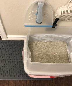 Petlinks Purr-fect Paws Multipurpose Cat Litter Mat - Gray, Medium,(Pack of 1) 42 711p2OA2gYL