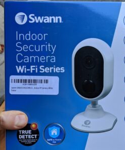 Swann Communications 1080p Wi-Fi Indoor Security Camera with 2-Way Audio - Model Number SWWHD-INDCAM-US 1 Count (Pack of 1) 1-Pack, Indoor Camera 12 711qtiRErBL
