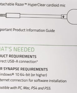 Razer Kraken V3 HyperSense Wired USB Gaming Headset w/Haptic Technology: Triforce Titanium 50mm Drivers - THX Spatial Audio - Hybrid Fabric & Leatherette Memory Foam Cushions - Detachable Mic 83 711roxKQEL