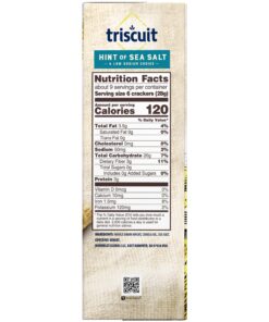 Triscuit Hint of Sea Salt Whole Grain Wheat Crackers, Vegan Crackers, 8.5 oz 40 711ryiyL5L