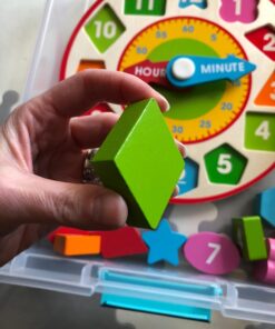 Melissa & Doug Shape Sorting Clock - Wooden Educational Toy 55 711sO6 OEuL 2