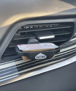 Saucemoto Dip Clip | An in-car sauce holder for ketchup and dipping sauces. As seen on Shark Tank (2 Pack, Black) 2 Pack 28 711sfafcCqL