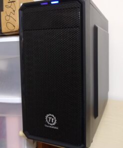 Thermaltake Versa H15 SPCC Micro ATX Mini Tower Computer Chassis CA-1D4-00S1NN-00, Black Computer Case 96 711suEJ0J L