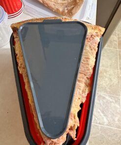 The Perfect Pizza Pack™ - Reusable Pizza Storage Container with 5 Microwavable Serving Trays - BPA-Free Adjustable Pizza Slice Container to Organize & Save Space, Red 1 Pack 33 711svSZmCxL