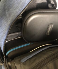 Mancro Laptop Backpack, 15.6 inch Business Backpack Water Resistant Laptops Backpack for Men Women Travel Backpack with USB Charging Port(Blue, 15.6 inch) Blue 50 711svvjdGtL