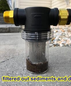 LOVHO Sediment Filter Attachment Garden Hose Pressure Washer Outdoor Gardening Inlet Water (40 Mesh Screen) 40 Mesh Screen 19 711tCiThdkL