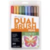 Tombow 56168 Dual Brush Pen Art Markers, Secondary, 10-Pack. Blendable, Brush and Fine Tip Markers 20 711tIKoaQvL