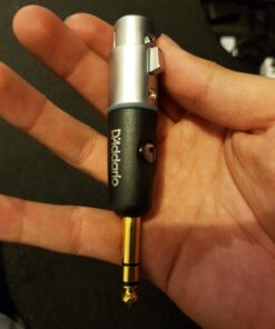 D'Addario Accessories PW-P047AA ¼” Male Balanced to XLR Female Adapter – Adapt a Balanced Signal from XLR to ¼” TRS or Vice Versa – Premium Quality Components for Maximum Power and Signal Transfer Black 13 711tTs7jwML