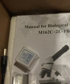 AmScope M162C-2L-PB10-WM-SP14-50P100S 40X-1000X Beginners Microscope Kit for Kids & Students w/Complete Science Accessory Kit + World of The Microscope Book 52 711tUAE5cQL