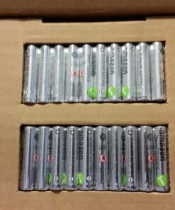 Amazon Basics 20-Pack AAA Alkaline High-Performance Batteries, 1.5 Volt, 10-Year Shelf Life 20 Count (Pack of 1) 42 711tVzDkxpL