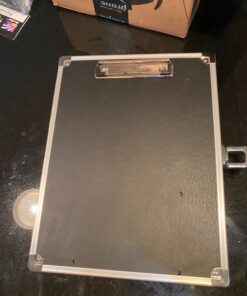 Vaultz Locking Storage Clipboard for Letter Size Sheets, Key Lock, Black (VZ00151) 1 Pack 16 711tetLZwL