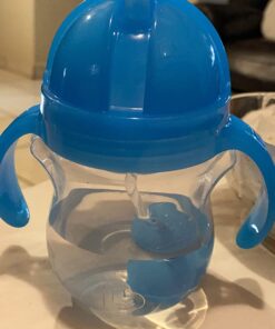 Munchkin® Any Angle™ Weighted Straw Trainer Cup with Click Lock™ Lid, 7 Ounce, Blue 1 Count (Pack of 1) 50 711tq3hwJbL