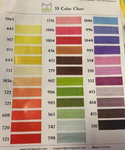 Premium Rainbow Color Embroidery Floss - Cross Stitch Threads - Friendship Bracelets Floss - Crafts Floss - 116 Pcs - 105 Skeins Per Pack and Set of 10 Embroidery Needles and 1 Threader 50 711tye5uo9L