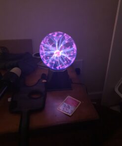 Katzco 7" Plasma Ball - Nebula Sphere, Thunder Lightning - Plug-in Electricity Ball - Touch and Sound Sensitive Plasma Globe for Parties, Decorations, Prop - STEM Science Toy for Kids - Cool Lamps 7 inch Interactive 35 711u5d RhZL