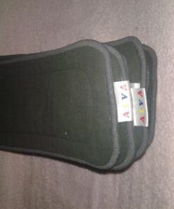 AlVABABY 12pcs Charcoal Bamboo Inserts Cloth Diaper Liner, 5-Layer Inserts,Rayon Reusable Liners for Baby Cloth Diapers12ZTN 12pcs Charcoal Camboo Inserts 29 711uBD n3uL