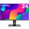 KOORUI 24 Inch Computer Monitor, FHD PC Monitors 1920 x 1080p IPS Display 75Hz, HDMI, VGA, 5ms Response Time, 75 x 75 mm VESA Mountable, Frameless 23.8inch/IPS/75hz 46 711uq l1rnL
