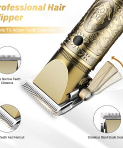 Alternative view of GSKY Hair Clippers for Men Professional,Beard Trimmer Kits & Sets, Cordless Mens Hair Trimmer, Electric Shavers, Haircutting Machine with LED Display, for Barber,for Gifts 740bronze