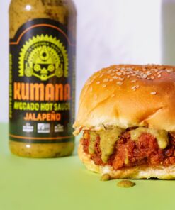 Alternative view of Kumana Avocado Hot Sauce, Jalapeño - Made with Ripe Avocados and Chili Peppers - Perfect Balance of Creamy and Spicy - Adds Delicious Flavor to Any Dish - Perfect for Grilling, Marinating, or Dipping - 13.1 Oz. Bottle